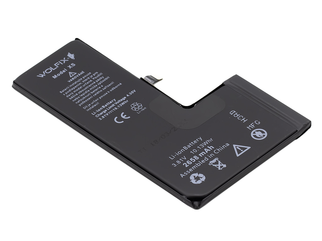 Detail náhradní baterie pro iPhone XS – kvalitní díl pro výměnu
